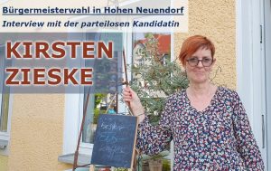 Read more about the article Bürgermeisterwahl in Hohen Neuendorf: Interview mit Kirsten Zieske