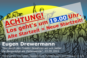 Mehr über den Artikel erfahren Eugen Drewermann kommt nach Templin