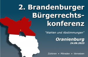 Mehr über den Artikel erfahren Die 2. Brandenburger Bürgerrechtskonferenz