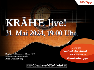 Mehr über den Artikel erfahren Krähe live in Oranienburg