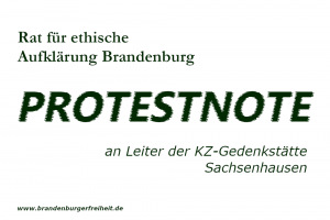 Mehr über den Artikel erfahren Protestnote an Leiter der KZ-Genkstätte Sachsenhausen