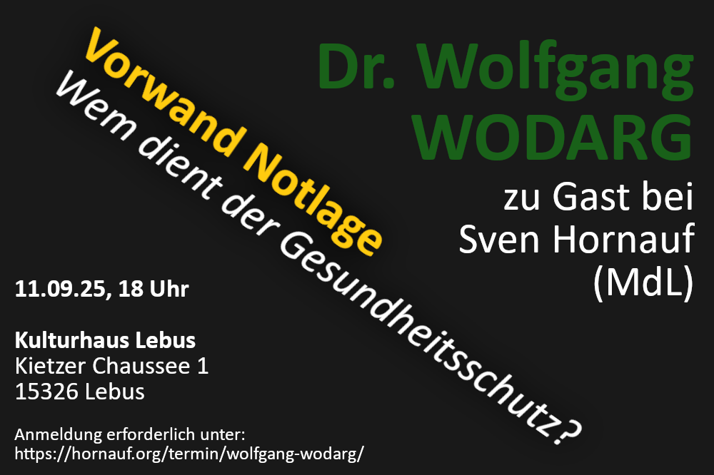 Mehr über den Artikel erfahren Wodarg: Vorwand Notlage – Wem dient der Gesundheitsschutz?