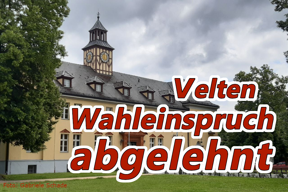 Mehr über den Artikel erfahren Wahleinspruch von Pro Velten abgelehnt