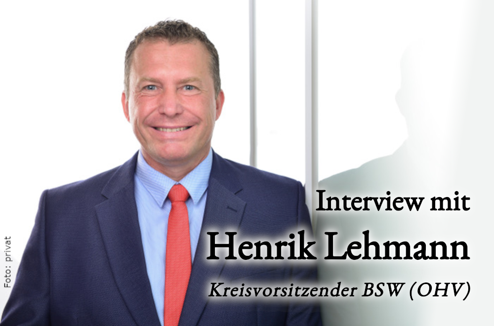 Mehr über den Artikel erfahren Interview mit Henrik Lehmann, Kreisvorsitzender des BSW in Oberhavel