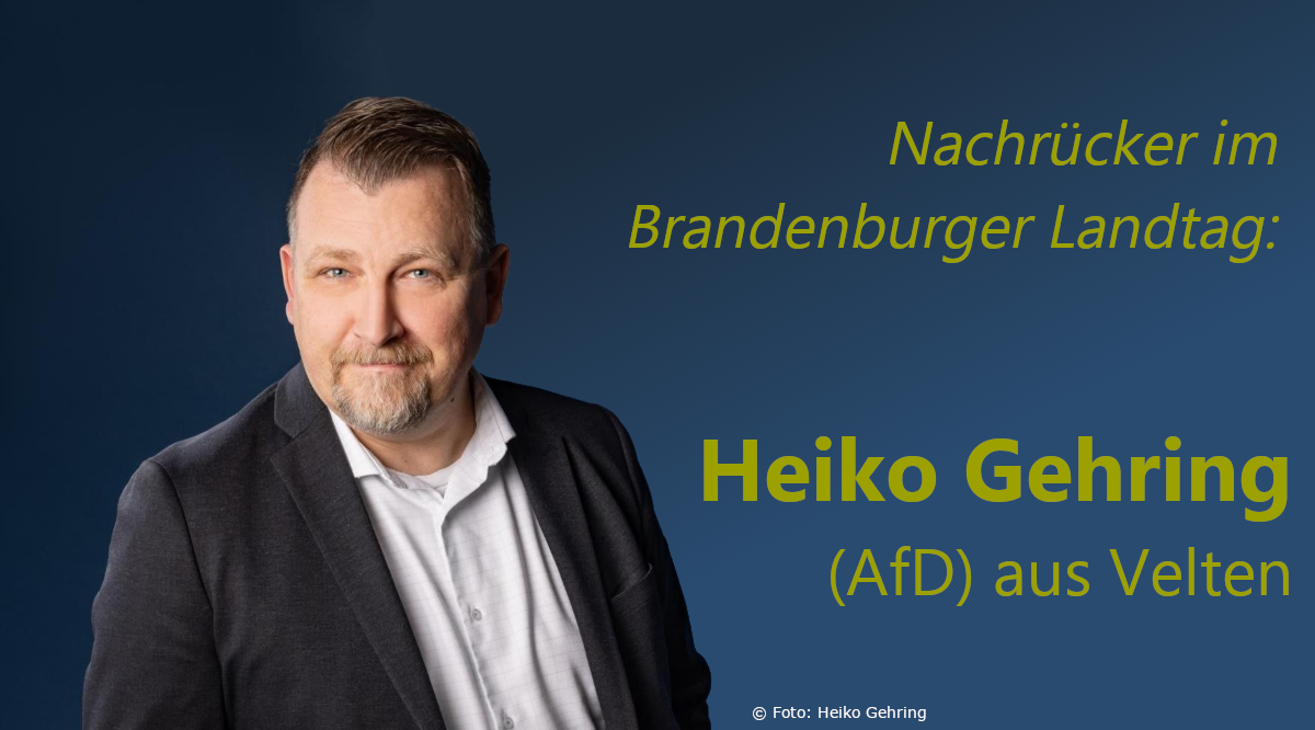 Mehr über den Artikel erfahren Heiko Gehring ist jetzt auch Landtagsabgeordneter