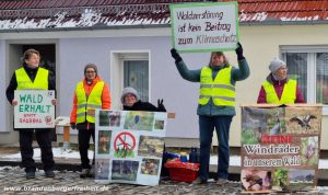 Mehr über den Artikel erfahren Trotz Genehmigungsbescheid: Sechs Frauen kämpfen weiter gegen Windkraftanlagen in der Rüthnicker Heide