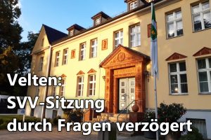 Mehr über den Artikel erfahren Velten – SVV-Sitzung durch Fragen verzögert