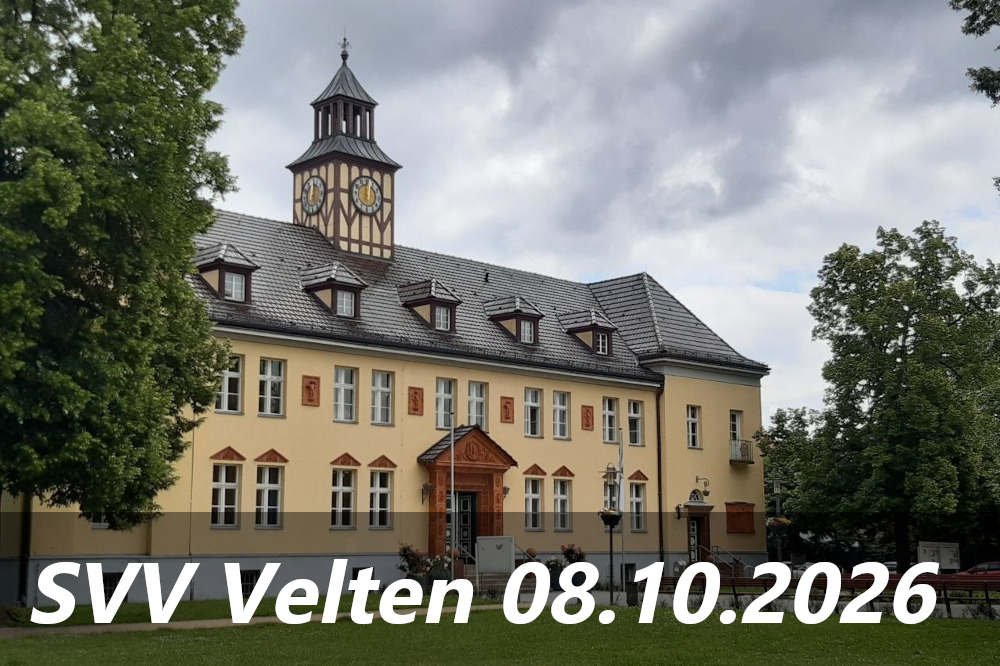 Mehr über den Artikel erfahren SVV Velten – Rügen gegen den Vorsitzenden
